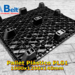 Pallet Plástico PL01 1000x1200x140mm Cor preta
