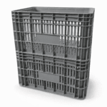 Caixa plástica agrícola cinza 50 litros 30 kg tamanho 36,5x55x31cm modelo AB-47L - Imagem 4