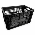 Caixa plástica agrícola preta 50 litros 30 kg tamanho 36,5x55x31cm modelo AB-47L - Imagem 2