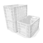 Caixa plástica agrícola branca 50 litros 30 kg 36,5x55x31cm modelo AB-47L - Imagem 3