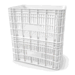 Caixa plástica agrícola branca 50 litros 30 kg 36,5x55x31cm modelo AB-47L - Imagem 4