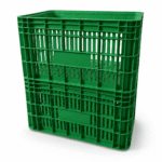 Caixa plástica agrícola verde 50 litros 30 kg tamanho 36,5x55x31cm modelo AB-47L - Imagem 4