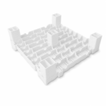 Estrado plástico 40x40x13,5cm branco - Imagem 3