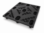 Pallet plástico vazado 1200x1000x150mm PL01 preto
