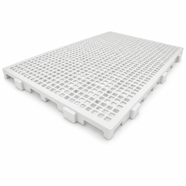 Pallet, Piso e Estrado plástico modular 60x40x3cm cor branco