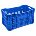 Caixa plástica empilhável c/ ombreira AB-46L azul