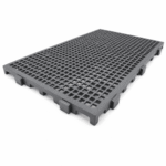 Pallet, Piso e Estrado plástico modular 60x40x3cm cor cinza