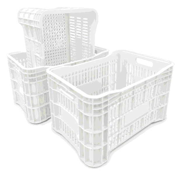 Kit 3 caixas plásticas AB-46L branca