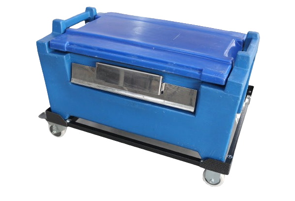 Carrinho TransCaixa 180 para caixa hot box GN 30L e carga até 200Kg