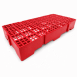 Estrado plástico 41x82x13cm vermelho