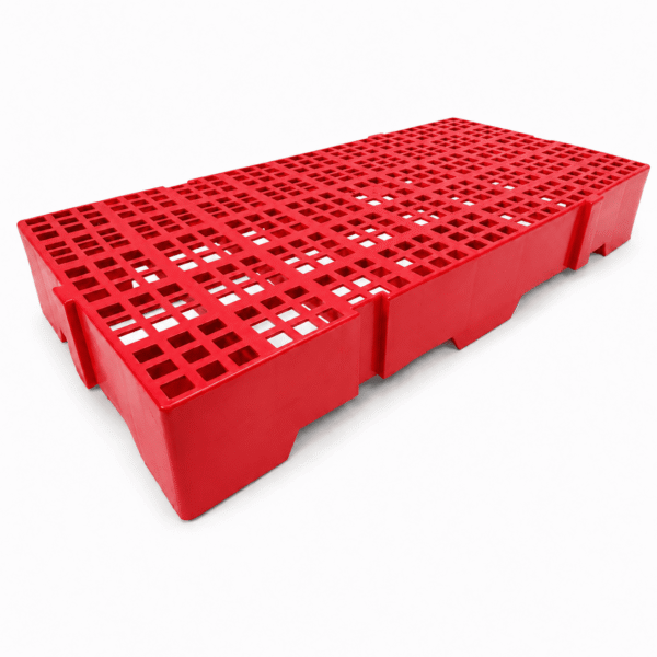 Estrado plástico 41x82x13cm vermelho