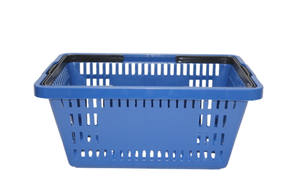 Cesta de compras plástica 16 litros azul da ABelt Industria e Comercio