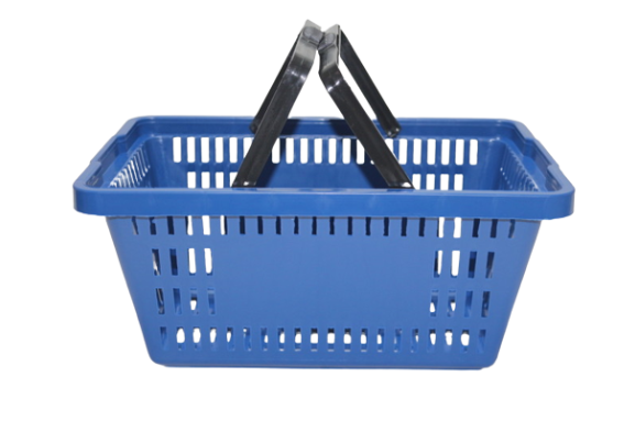 Cesta de plástico com alça 16 litros azul da ABelt Industria e Comercio