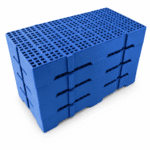 Piso plástico 41x82x13cm azul - Imagem 4
