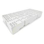 Piso plástico 41x82x13cm branco
