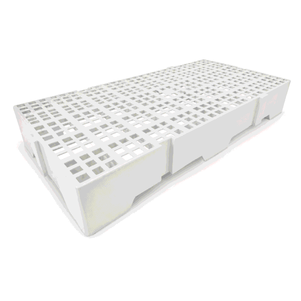 Piso plástico 41x82x13cm branco