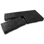 Piso plástico 41x82x13cm preto - Imagem 2