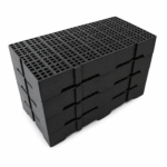 Piso plástico 41x82x13cm preto - Imagem 4