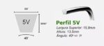 Correia em V Perfil 5V950 Keiper - Imagem 2