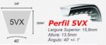 Correia em V Perfil 5VX1180 Keiper - Imagem 2