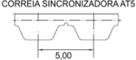 Correia Sincronizada AT5 225 x 15mm Keiper - Imagem 3