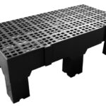 Piso plástico 41x82x25cm preto
