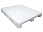 Pallet plástico 1200x1000x150mm PL1210-3L liso com 3 runners cor branco - Imagem 5