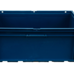 Caixa plástica KLT 6424 azul com fundo lego