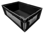 Caixa plástica KLT 6424 preto com fundo lego - Imagem 5