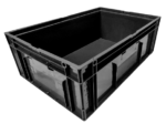 Caixa plástica KLT 6424 preto com fundo lego - Imagem 6