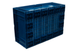 Caixa plástica KLT 6424 azul com fundo lego - Imagem 9