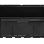 Caixa plástica KLT 6424 preto com fundo lego