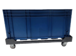 Carrinho tartaruga para caixa KLT modelo TransCaixa 180 com rodízios de diâmetro 75mm (3") - Imagem 14