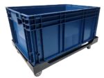 Carrinho tartaruga para caixa KLT modelo TransCaixa 180 com rodízios de diâmetro 75mm (3") - Imagem 13