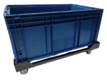 Carrinho tartaruga para caixa KLT modelo TransCaixa 180 com rodízios de diâmetro 75mm (3") - Imagem 6