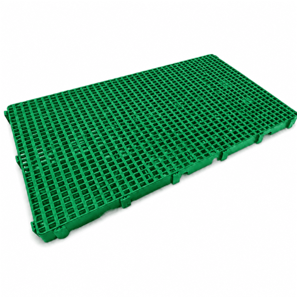 Piso plástico modular 100x60x4,5cm verde
