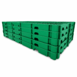 Piso plástico modular 100x60x4,5cm verde - Imagem 4