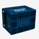 Caixa plástica KLT 4329 azul com o fundo lego - Imagem 3
