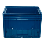 Caixa plástica KLT 4329 azul com o fundo lego