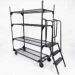Carrinho de Picking Industrial com Escada Acoplada e Freio Automático – CPE 300 ABelt®