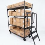 Carrinho de Picking Industrial com Escada Acoplada e Freio Automático – CPE 300 ABelt® - Imagem 5