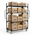 Carrinho de Picking Industrial com Escada Acoplada e Freio Automático – CPE 300 ABelt® - Imagem 13