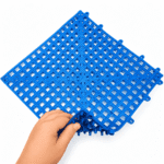 Piso flexível modular 30x30cm azul
