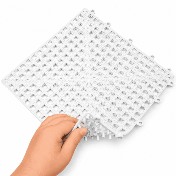 Piso flexível 30x30cm branco