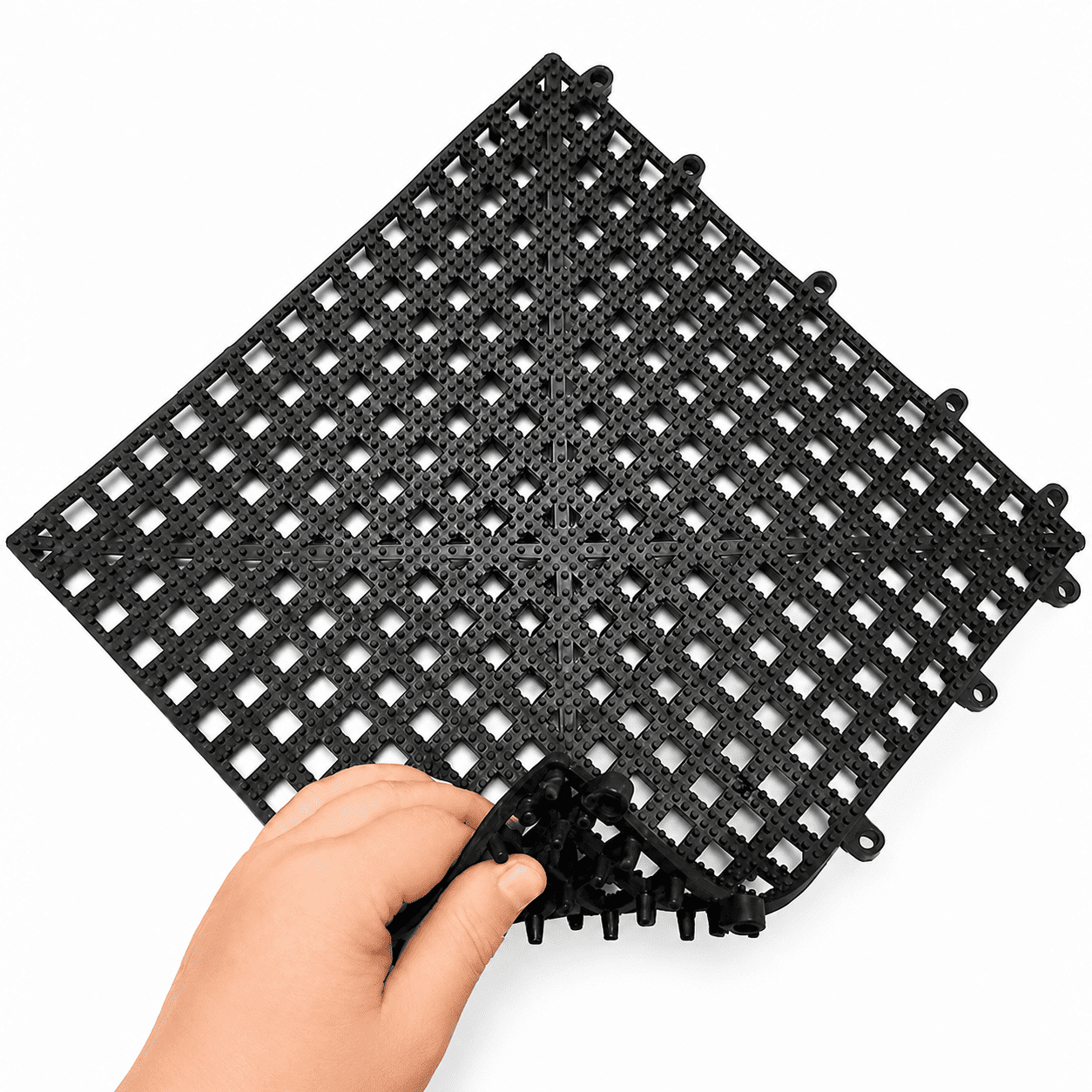 estrado-flexível-modular-30x30-preto Piso flexível modular 30x30cm preto - Imagem 1