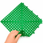 Piso flexível 30x30cm cor verde