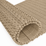 Estrado piso plástico flexível modular antiderrapante 24x24cm cor areia - Imagem 2