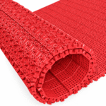 Estrado piso plástico flexível modular antiderrapante 24x24cm cor vermelho - Imagem 2