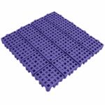 Estrado piso plástico flexível modular antiderrapante 24x24cm cor lilá