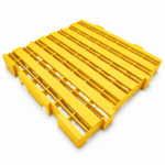 Estrado plástico 40x40x4,5cm amarelo
